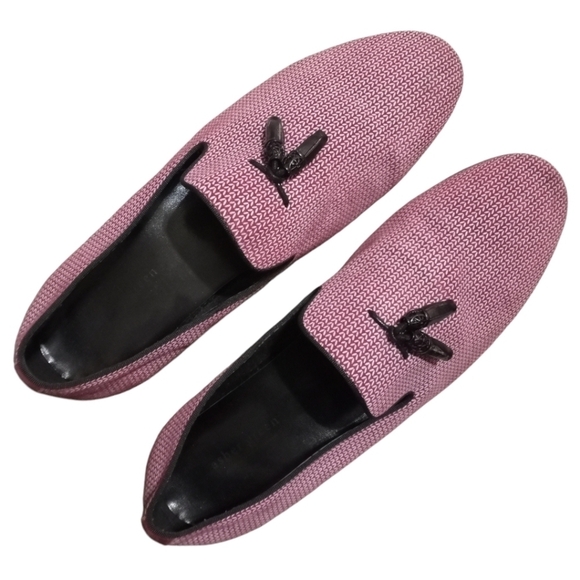 Asher Green Genuine Men's Leather Wine Loafer Size 12 - Picture 6 of 14